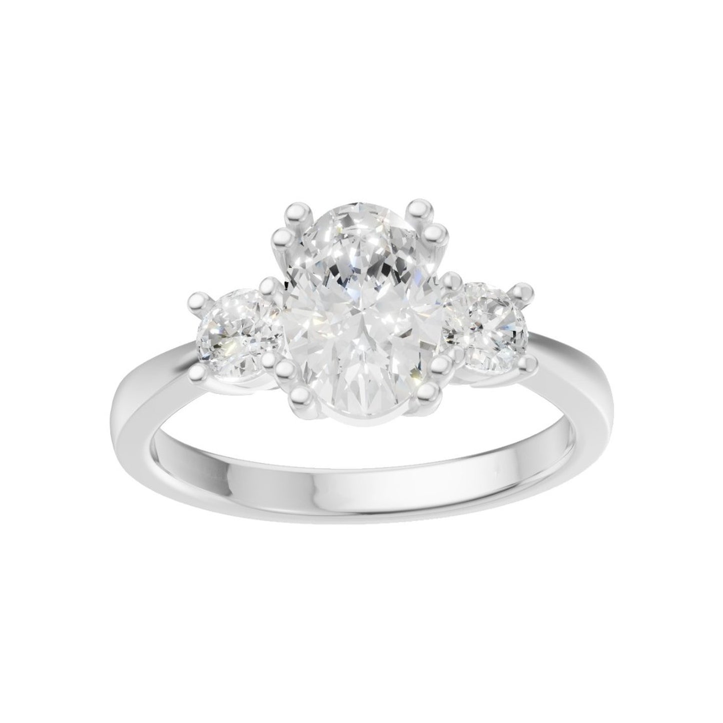 18K White Gold