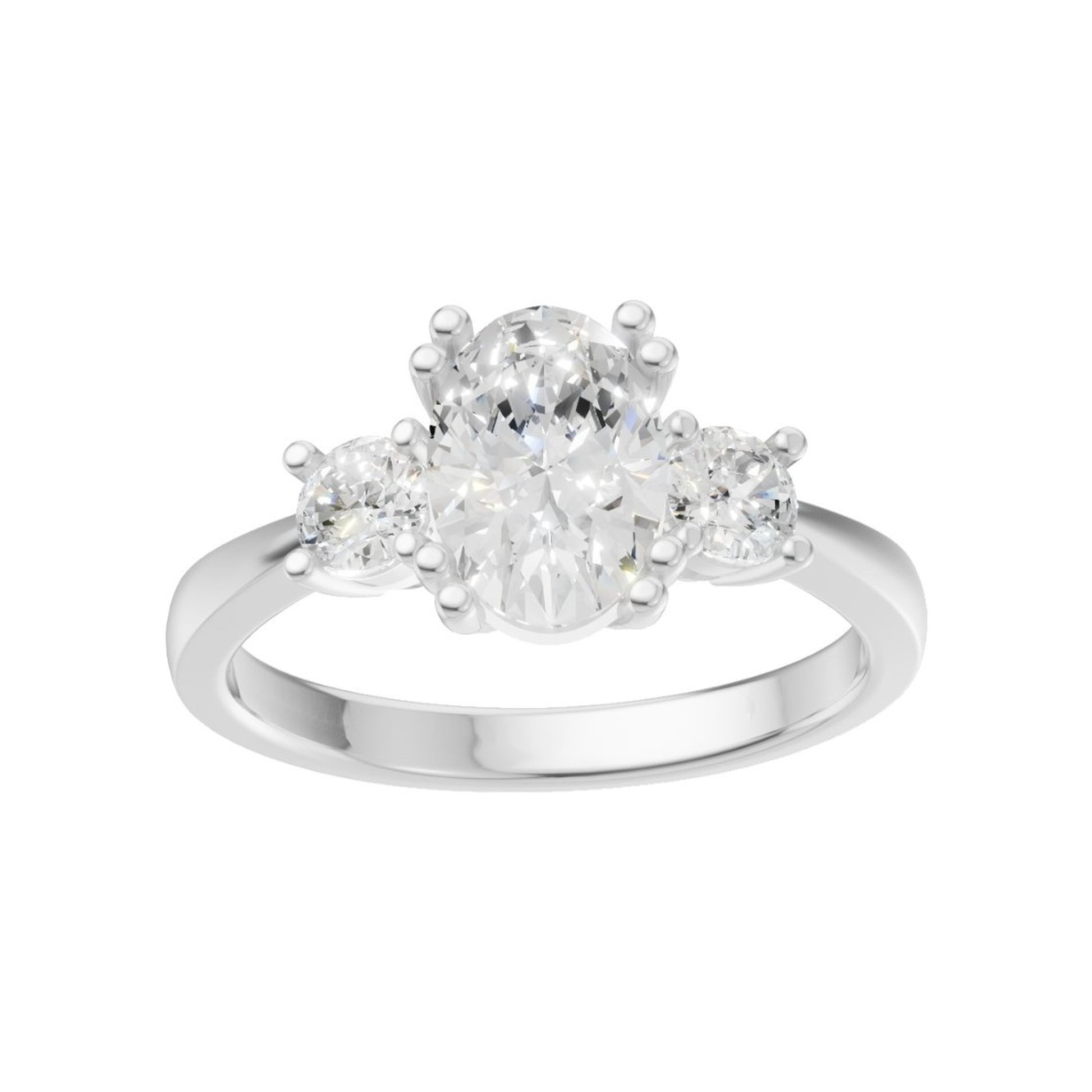 18K White Gold