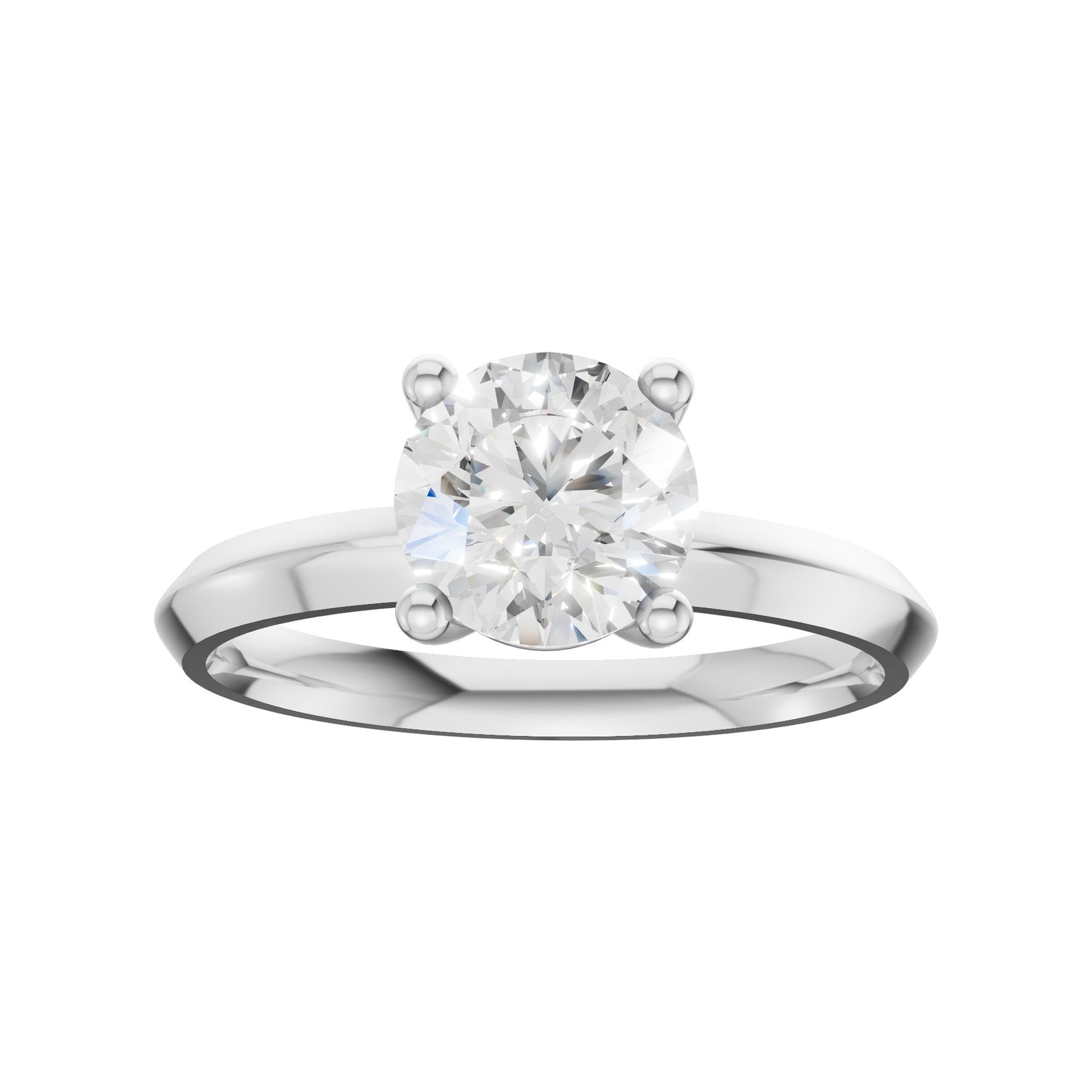 18K White Gold