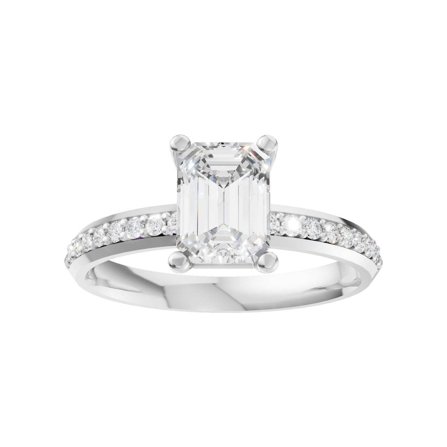 18K White Gold
