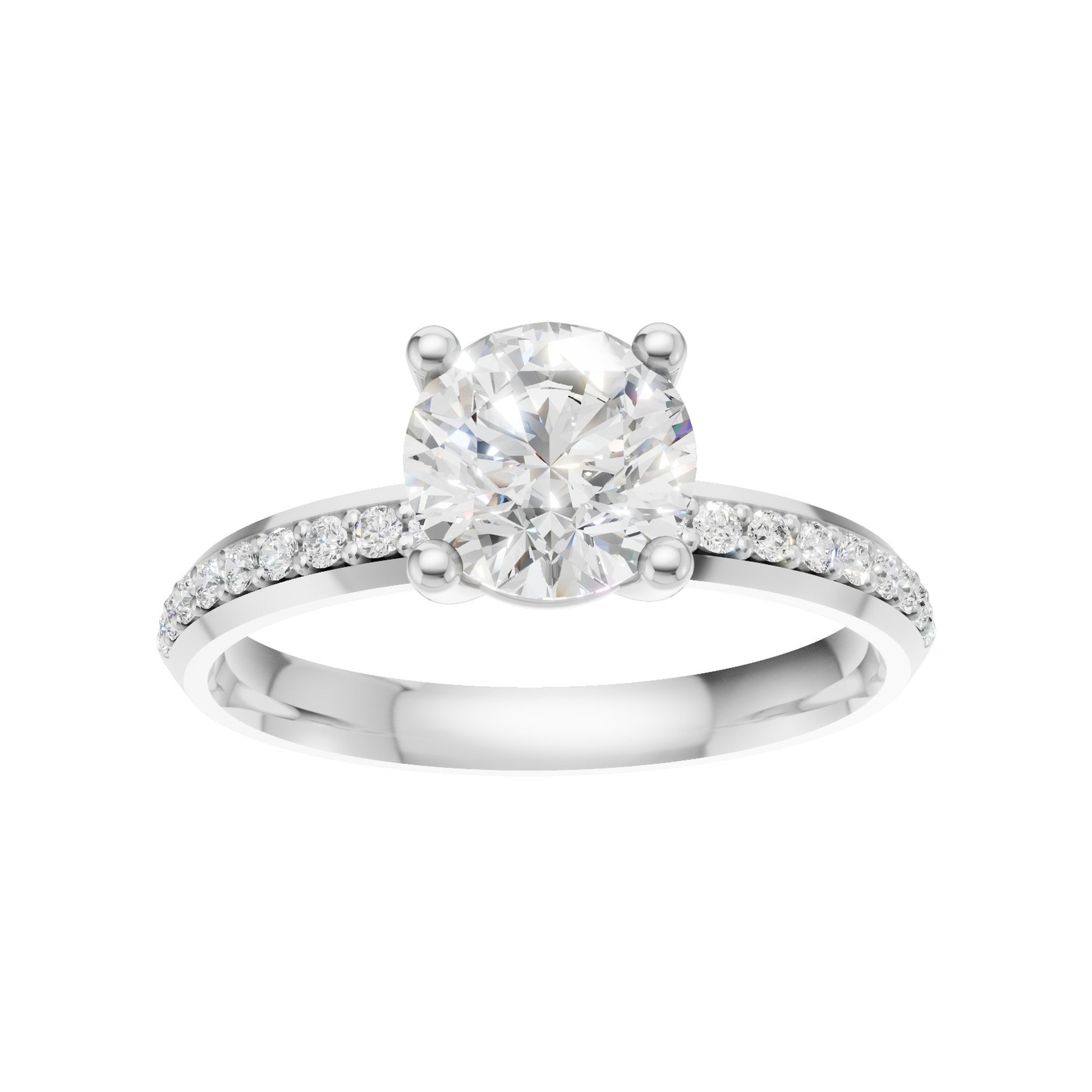 18K White Gold