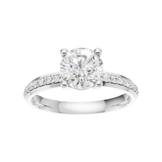 18K White Gold