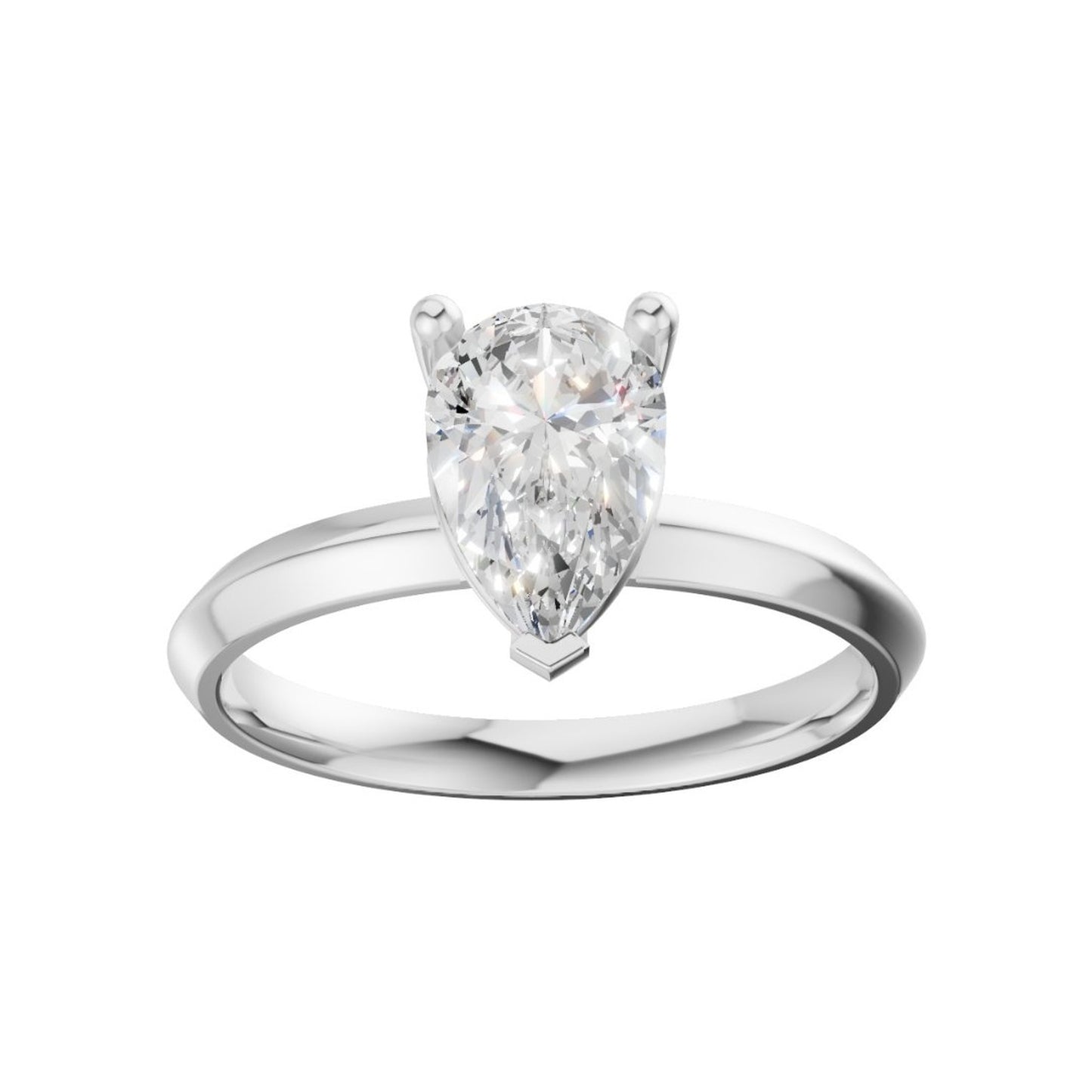 18K White Gold