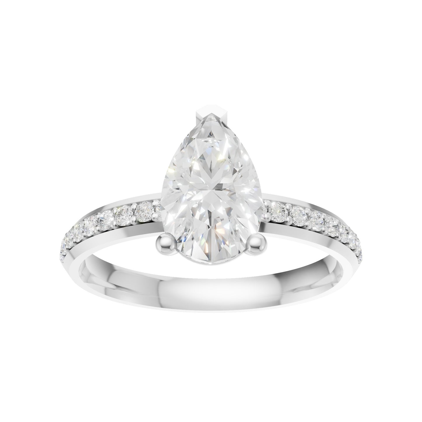 18K White Gold