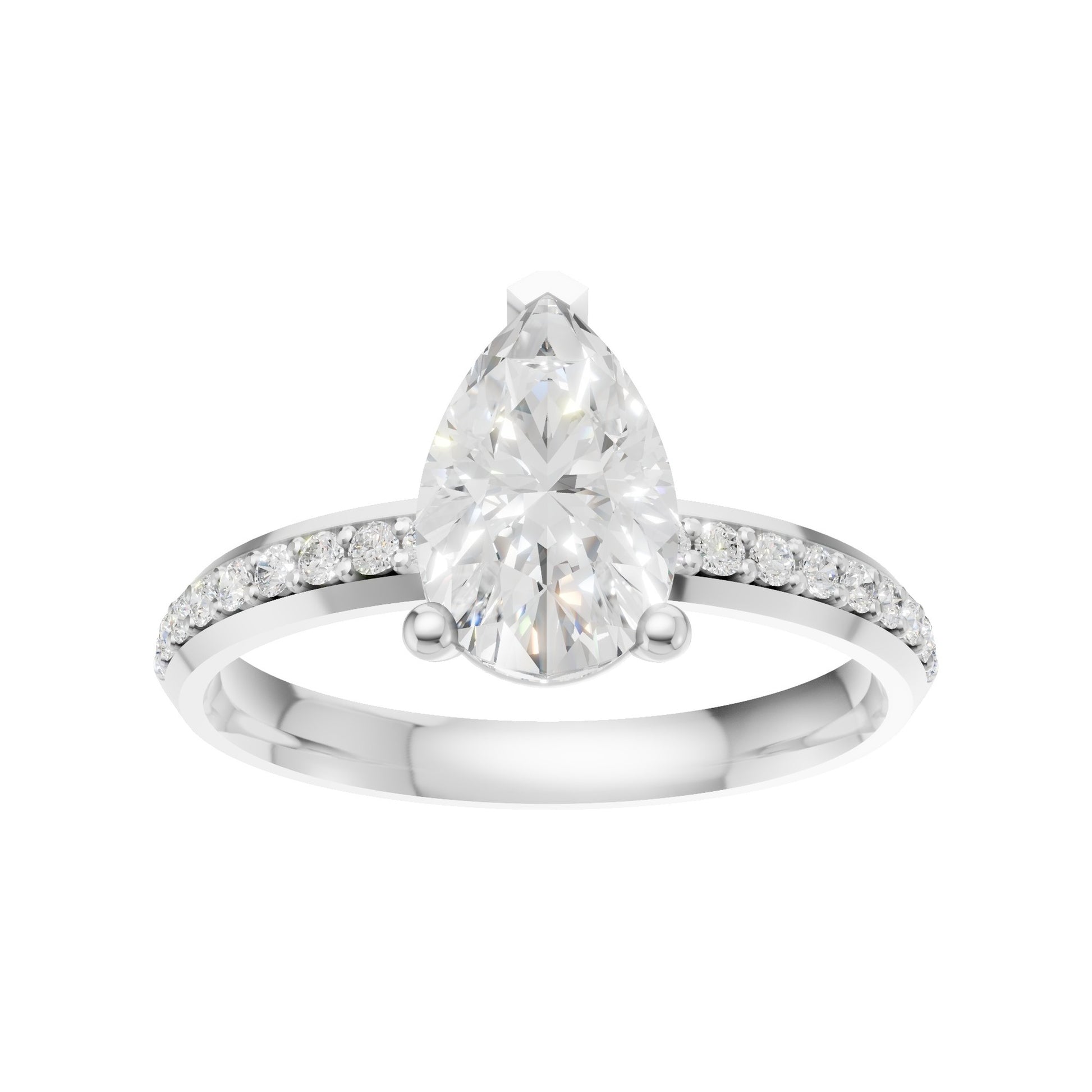18K White Gold
