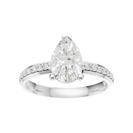 18K White Gold