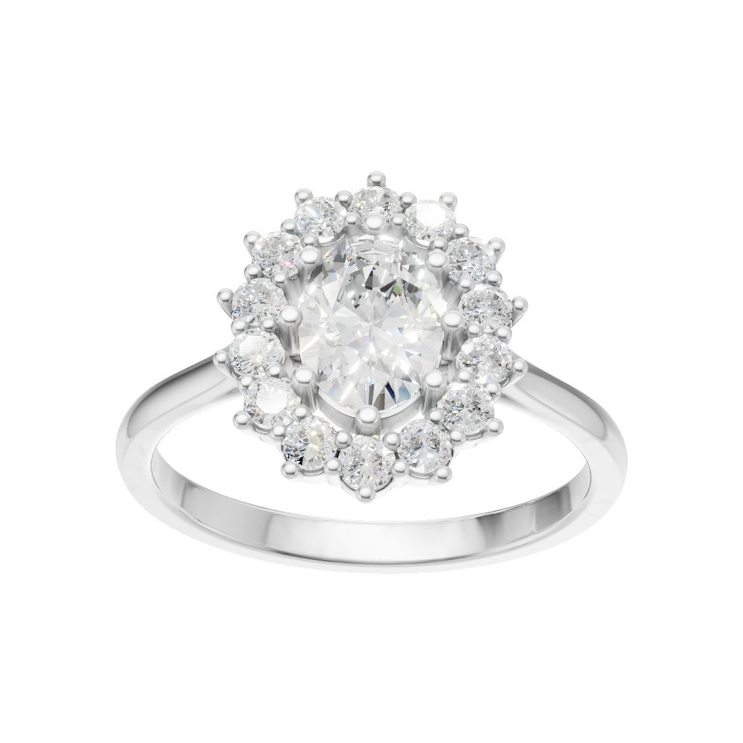 18K White Gold