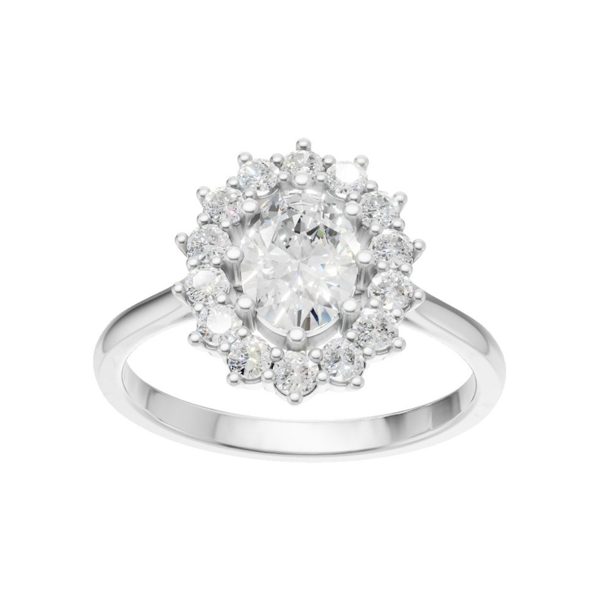 18K White Gold