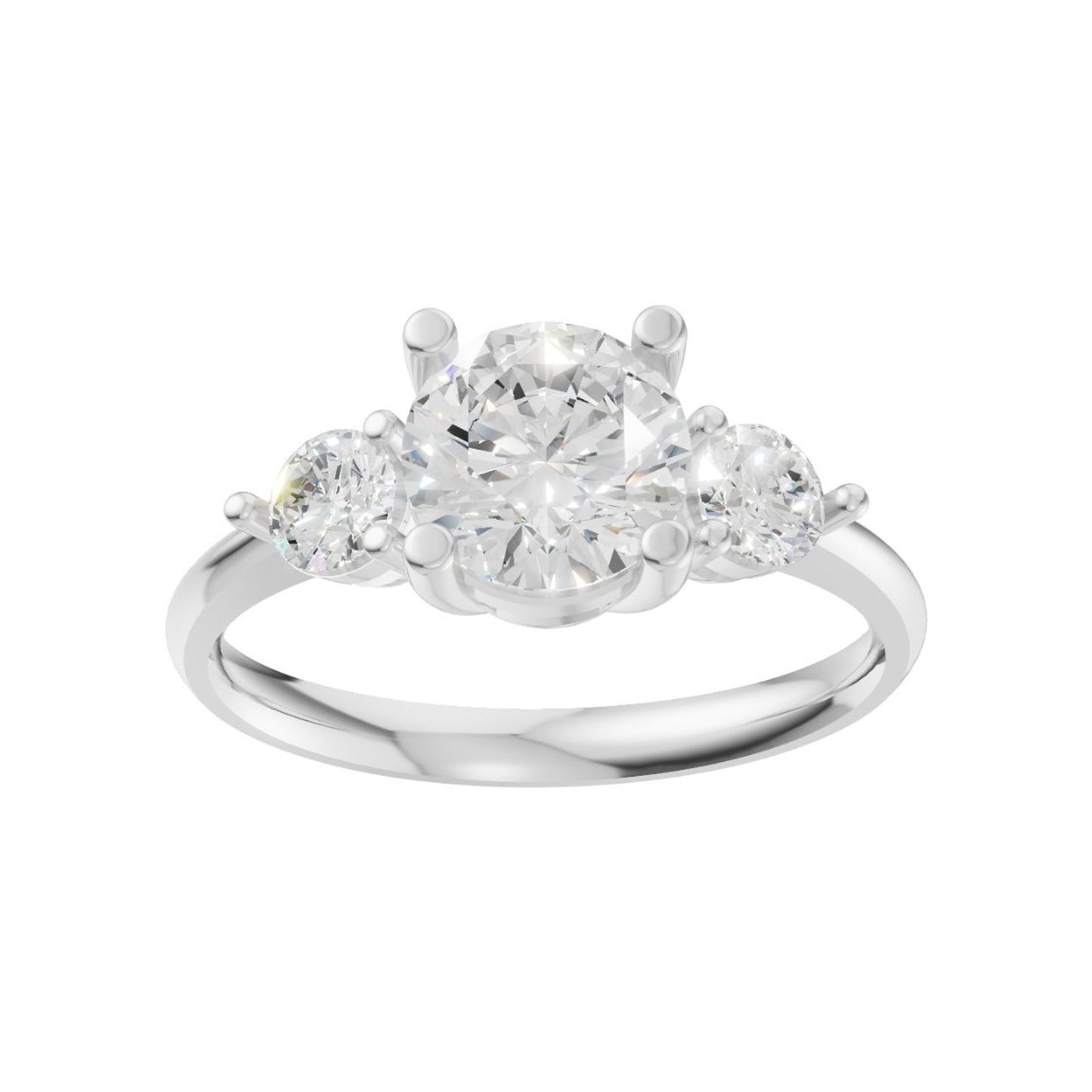 18K White Gold