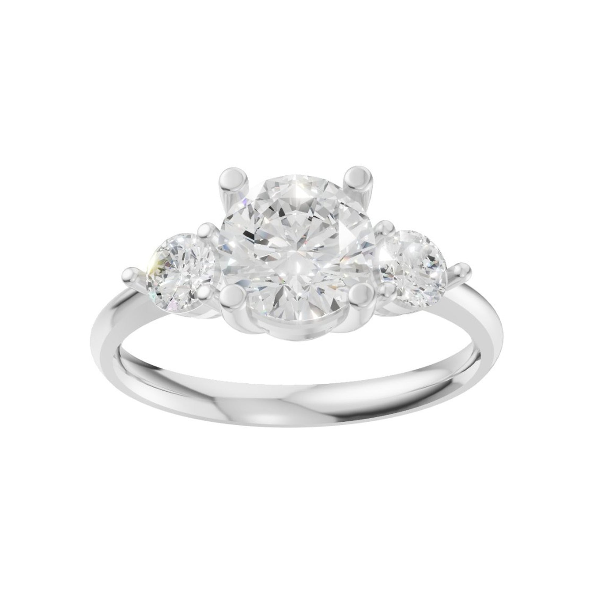 18K White Gold