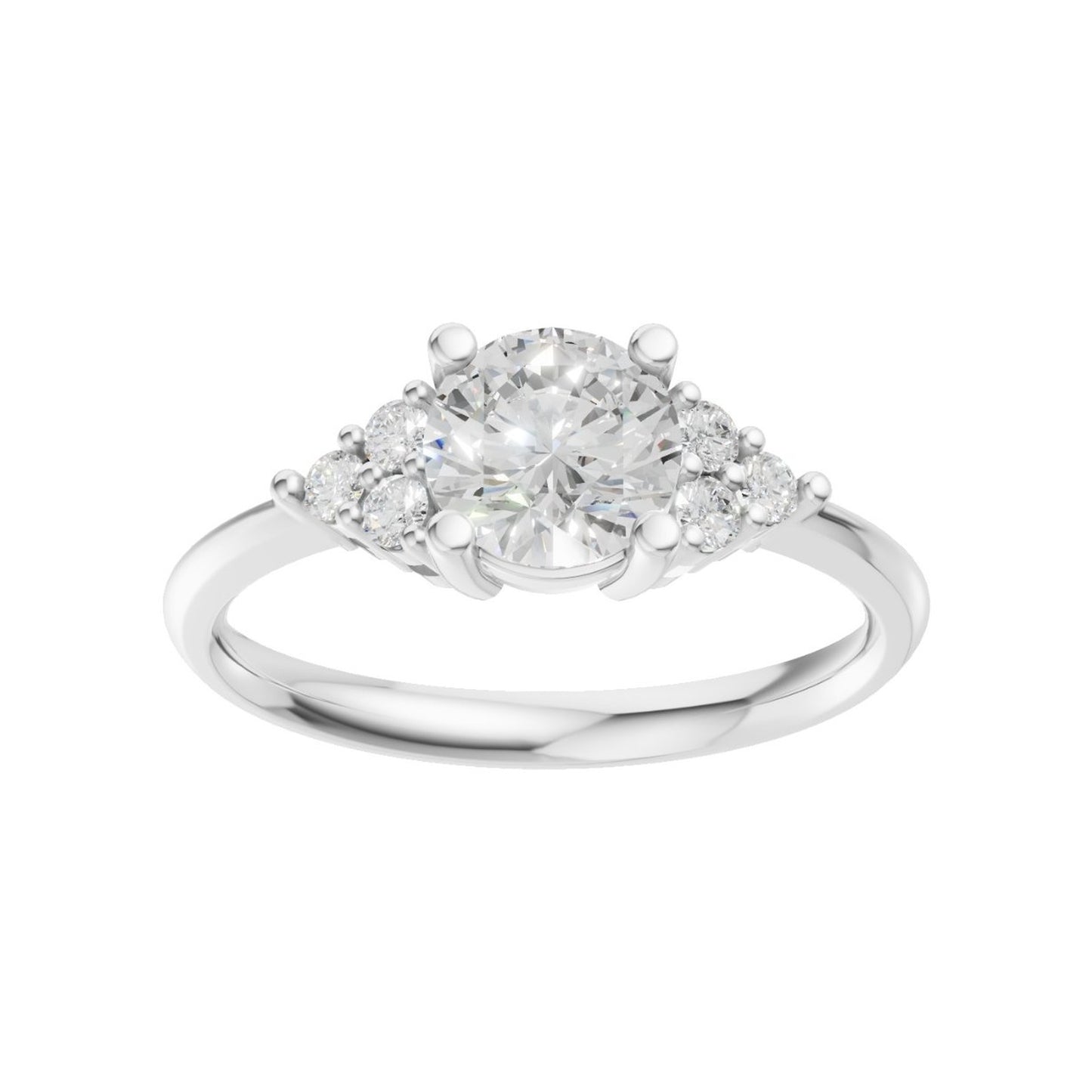 18K White Gold