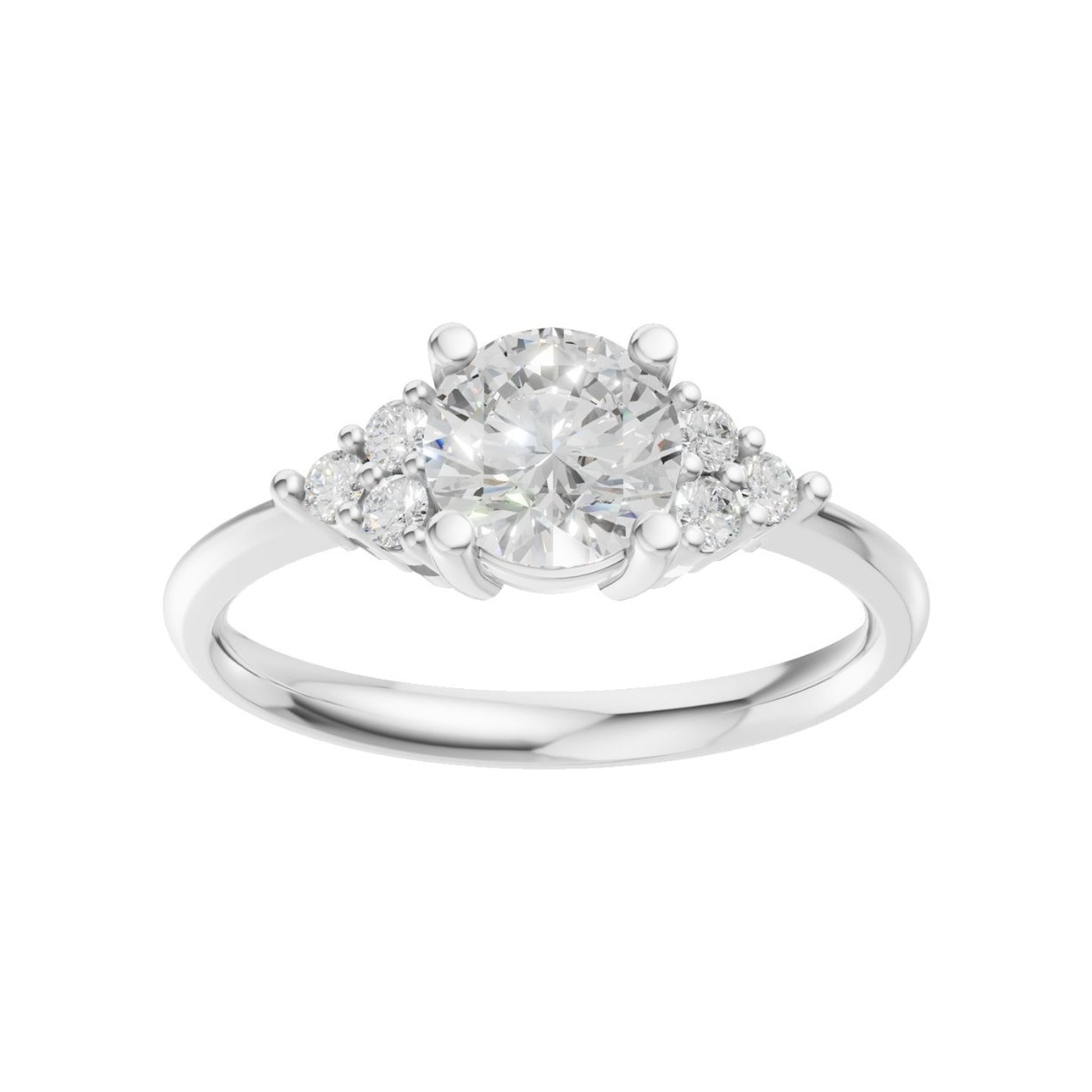 18K White Gold