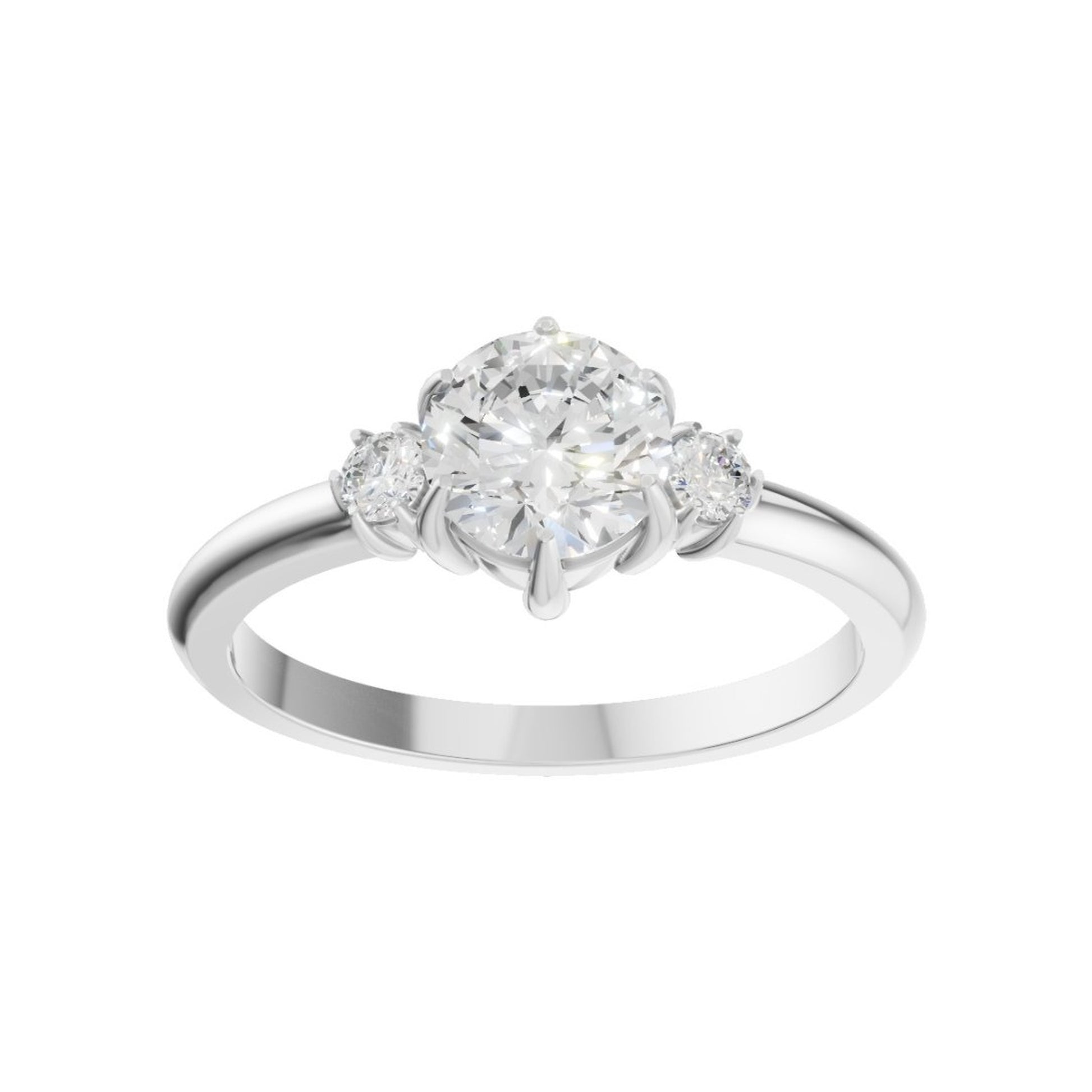 18K White Gold