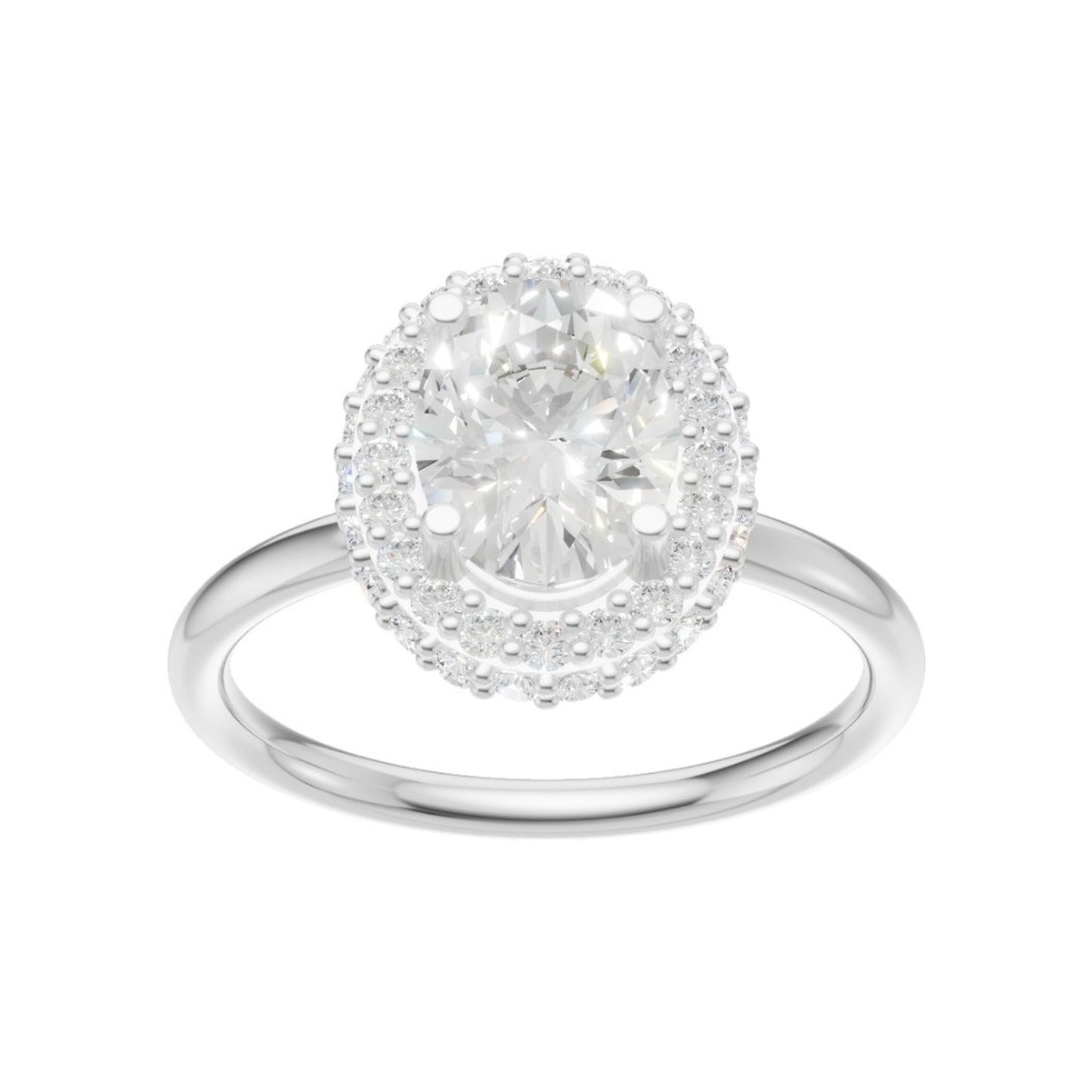 18K White Gold