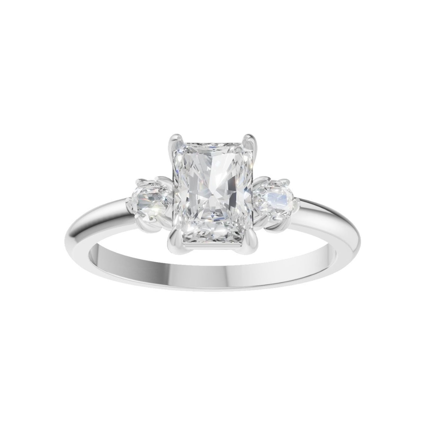 18K White Gold