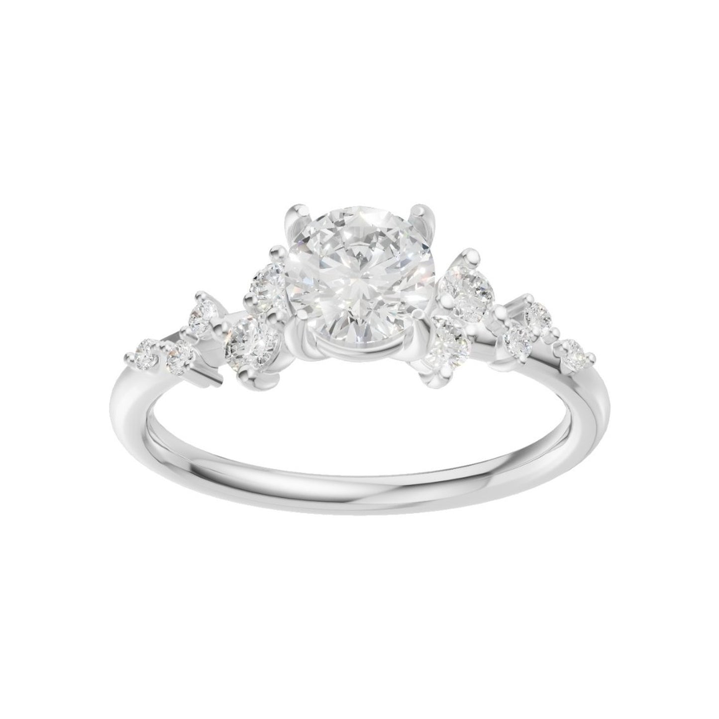 18K White Gold
