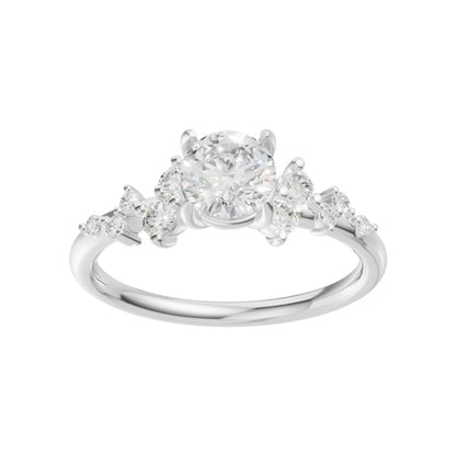 18K White Gold