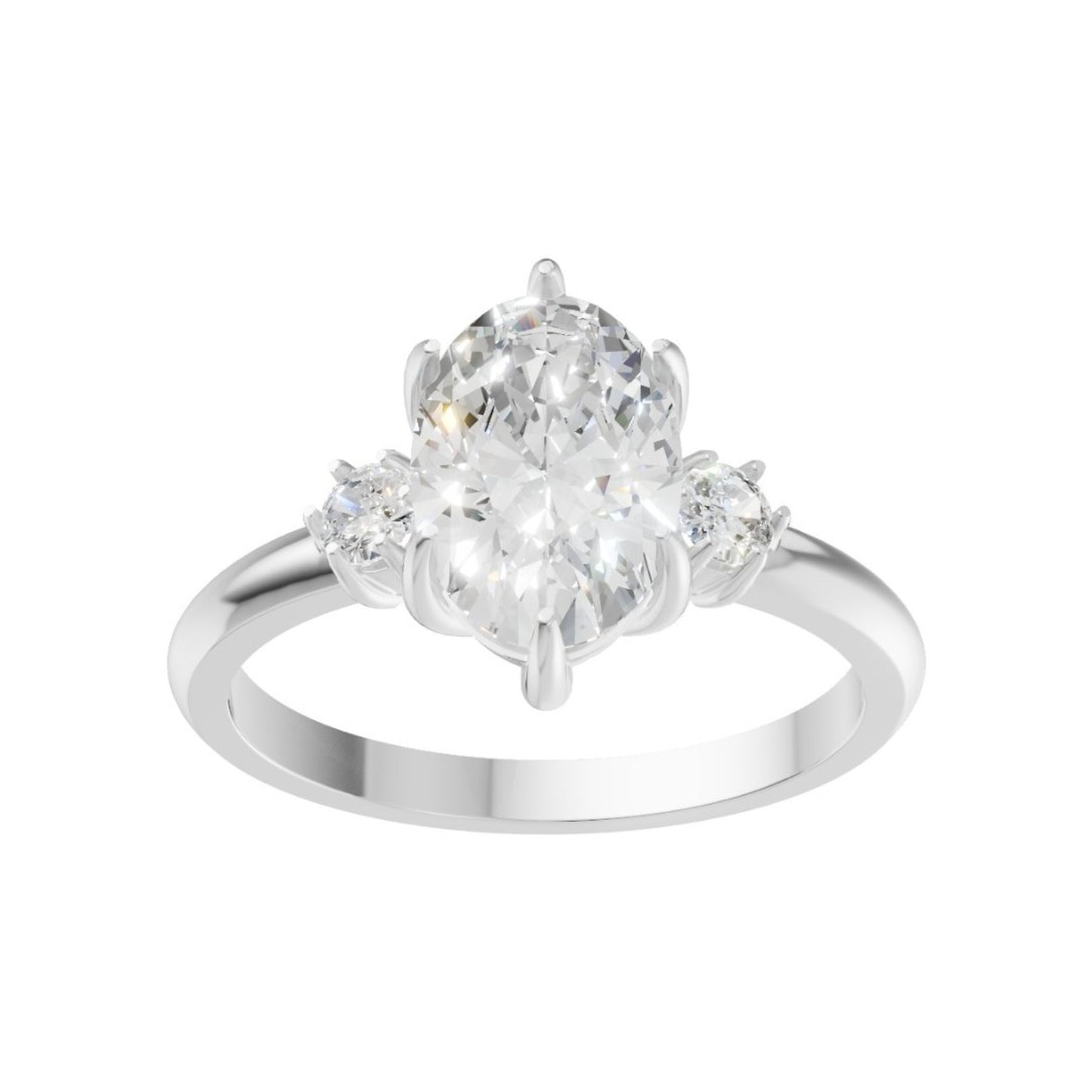 18K White Gold