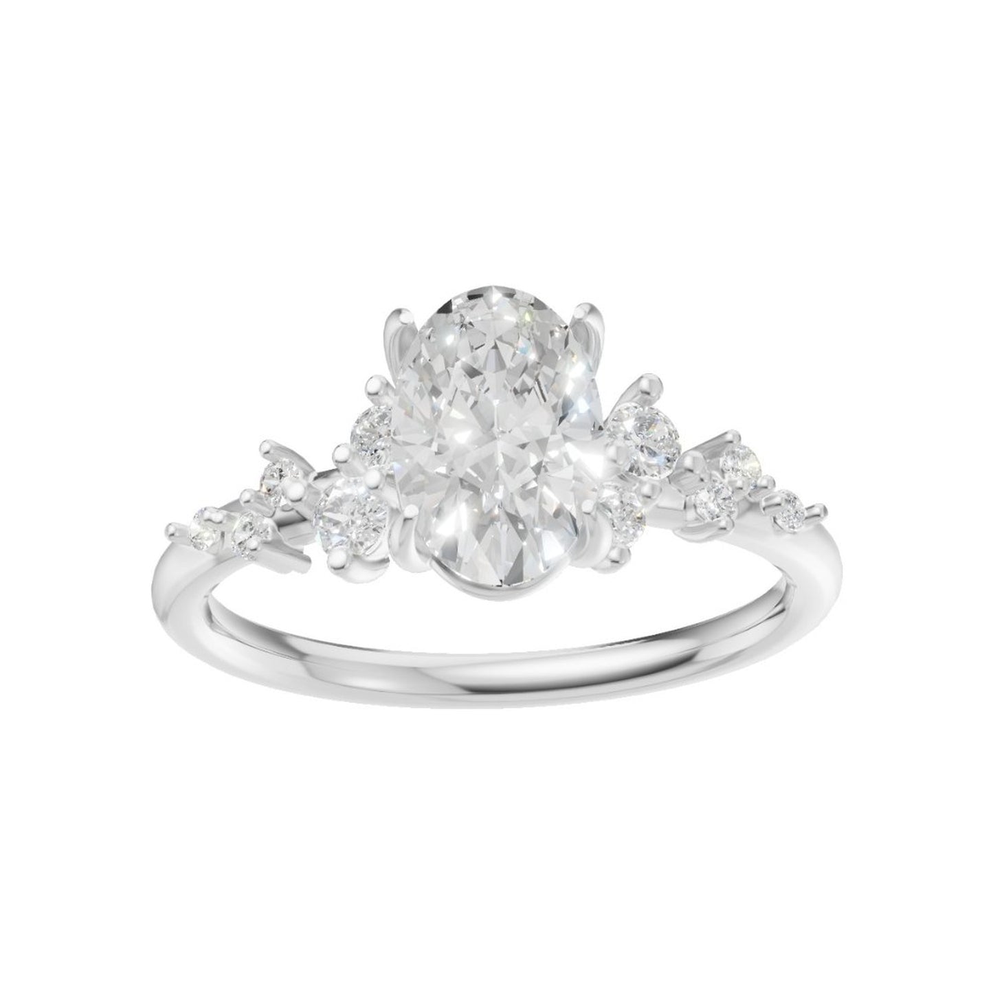 18K White Gold