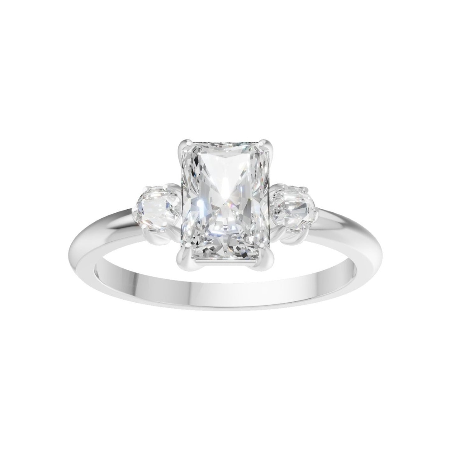 18K White Gold