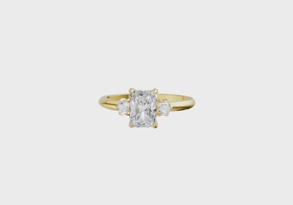 The Prisme Emerald Cut Lab Diamond Ring