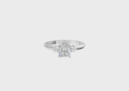 The Facet Emerald Cut Lab Diamond Ring