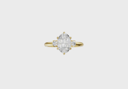 The Iris Oval Lab Diamond Ring