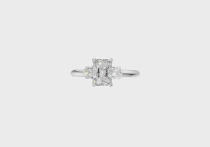The Prisme Emerald Cut Lab Diamond Ring
