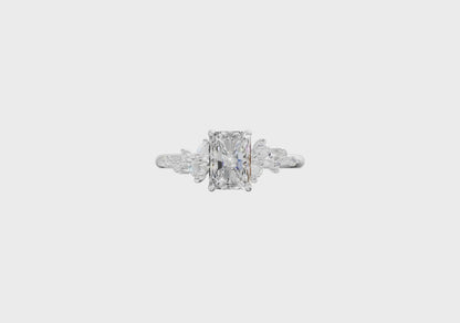 The Foret Emerald Cut Lab Diamond Ring