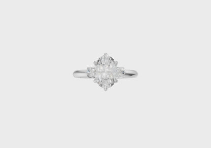 The Iris Oval Lab Diamond Ring