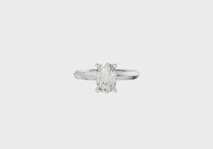 The Lune Oval Lab Diamond Ring